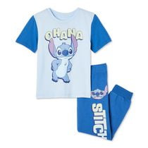 Ensemble 2&nbsp;pièces avec jogger Stitch Disney pour petits garçons Tailles&nbsp;2T-5T