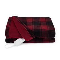 Sunbeam Throw Poseidon Blue Microplush, 4 Heat Settings, 4-Hour Auto Shut-Off, Electric Heated Blanket,  50” x 60”
