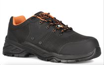 JB Goodhue Workforce 1 16102 Men's Safety Work Shoes, Black/Orange, Triple Wide
