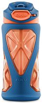 ZULU Torque Bouteille d'eau pour enfants en plastique Tritan™ de 16 oz, Bleu-Orange