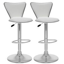 CorLiving Tall Curved Back Adjustable Barstool in Leatherette
