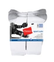 Chaussette Sport pour homme coussinées Hanes Sport Cuts – 6 paires