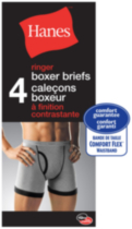 Hanes Men's 4-Pack Ringer Boxer Brief