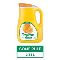 Tropicana 100% Orange Juice - Some Pulp, 2.63L Bottle
